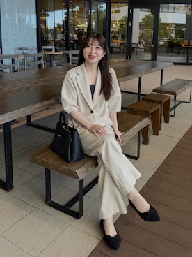 「NEUNA（ヌナ）のアイテム」を使った、yukaさん（レディース・153cm）の春コーディネート