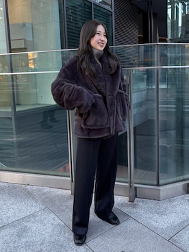 「アイテム（その他アウター）」を使った、yukaさん（レディース・153cm・20代）の秋コーディネート