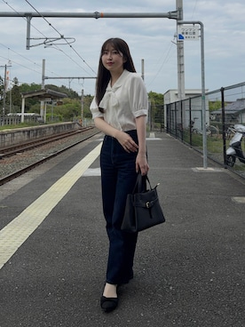 「NEUNA（ヌナ）のアイテム」を使った、yukaさん（レディース・153cm）の春コーディネート