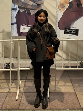 「Ada.（エイダ）のアイテム」を使った、yukaさん（レディース・153cm）の冬コーディネート