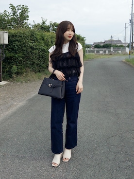 「NEUNA（ヌナ）のアイテム」を使った、yukaさん（レディース・153cm）の夏コーディネート