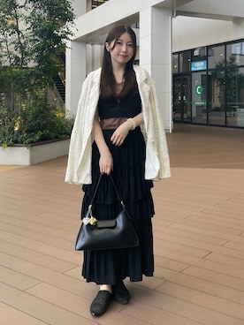 「アイテム（ハンドバッグ）」を使った、yukaさん（レディース・153cm・20代）の夏コーディネート