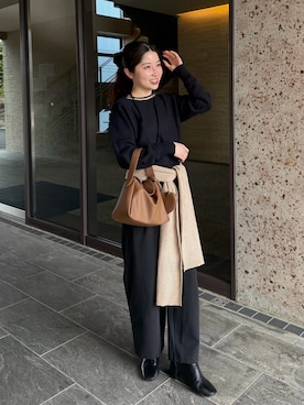 「アイテム（バッグ）」を使った、yukaさん（レディース・153cm・20代）の冬コーディネート