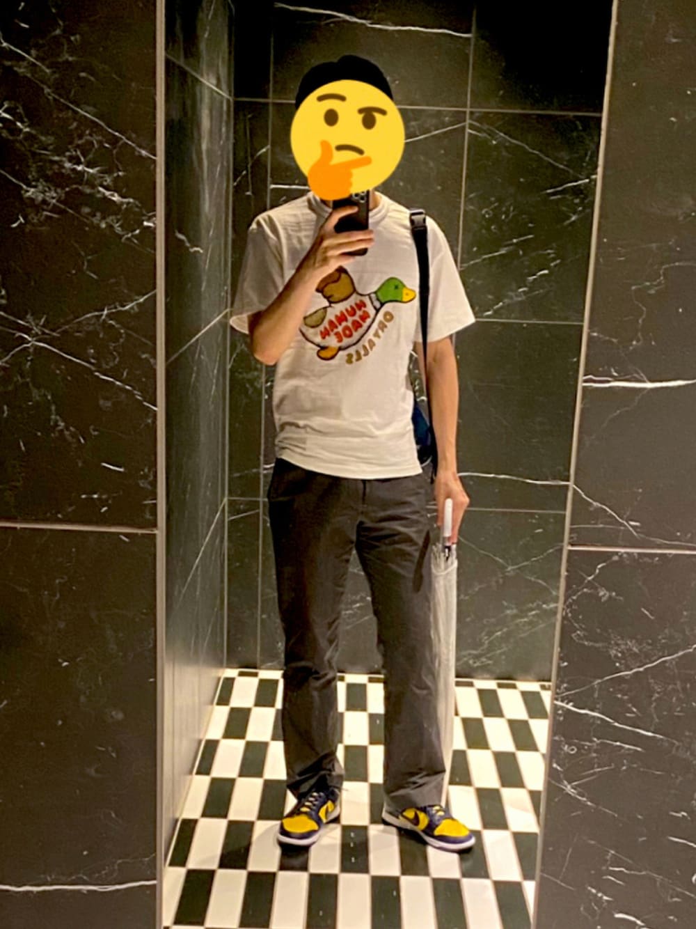 「ストリート、夏コーデ、今日のコーデ」｜「HUMAN MADEのアイテム（Tシャツ/カットソー、ホワイト系）」を使った、nukamuさん（メンズ・180cm）の夏コーディネートの1枚目の写真