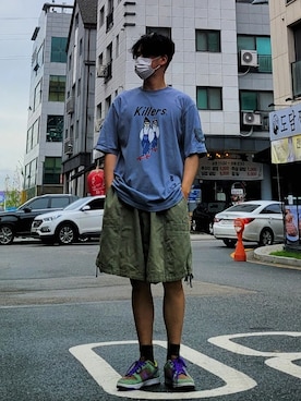 「korean」｜kkmtravelさん（メンズ・178cm）の夏コーディネート