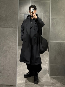 「アイテム（トレンチコート）」を使った、恵さん（メンズ・178cm）の秋コーディネート