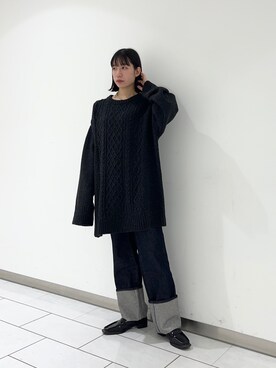 「KBF（ケイビーエフ）のアイテム（シューズ）」を使った、nonoさん（レディース・156cm）の秋コーディネート