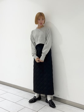 「KBF（ケイビーエフ）のアイテム（シューズ）」を使った、nonoさん（レディース・156cm）の冬コーディネート