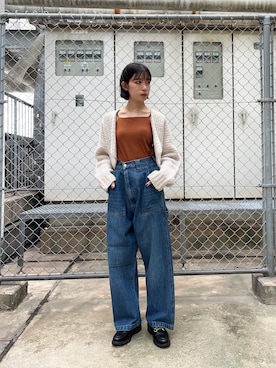 「ペインターデニム」｜nonoさん（レディース・156cm）の秋コーディネート