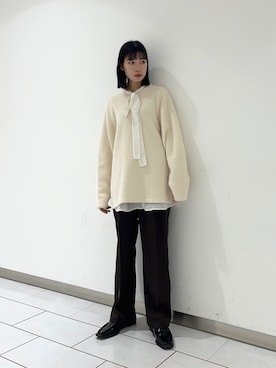 「KBF（ケイビーエフ）のアイテム（シューズ）」を使った、nonoさん（レディース・156cm）の冬コーディネート