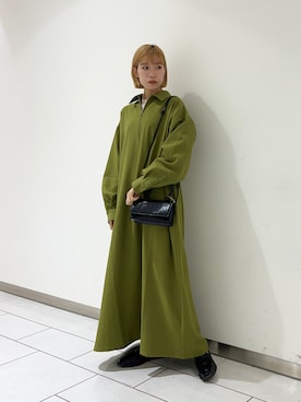 「KBF（ケイビーエフ）のアイテム（シューズ）」を使った、nonoさん（レディース・156cm）の冬コーディネート