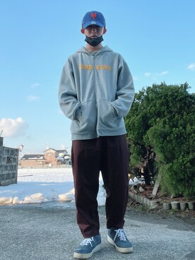 「アイテム（帽子）」を使った、yuukiさん（メンズ・173cm・10代）の冬コーディネート