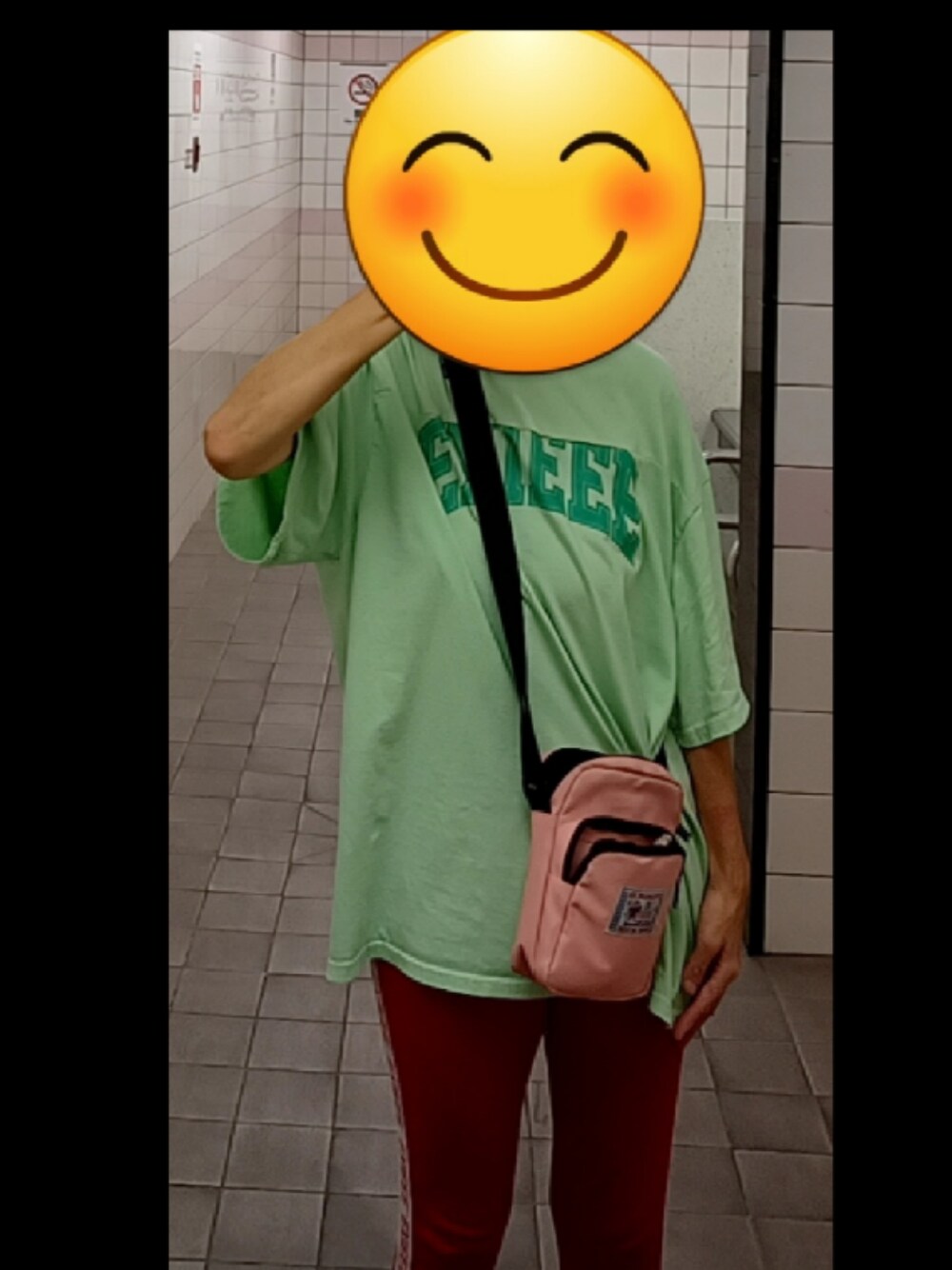 「EXIEEETシャツ着まわしチャレンジ、EXIEEE、EXIT」｜「EXIEEEのベースボールTシャツ（Tシャツ/カットソー、グリーン系）」を使った、🐊こゆい🦄さん（レディース・160cm）の夏コーディネートの1枚目の写真