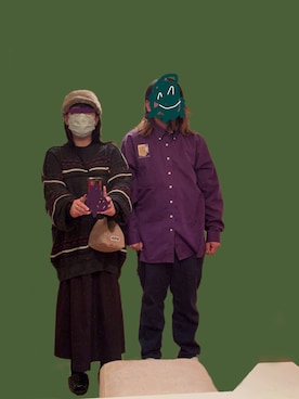 「kaorinomori（カオリノモリ）のアイテム」を使った、ほこりさん（レディース・158cm）の秋コーディネート