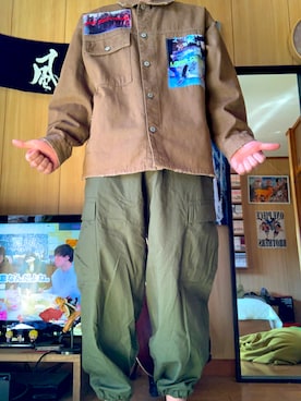 「Jungle Storm（ジャングルストーム）のアイテム」を使った、rukiさん（メンズ・174cm）の冬コーディネート