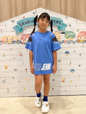 「crocs（クロックス）のアイテム」を使った、saraさん（キッズ・130cm）の夏コーディネート