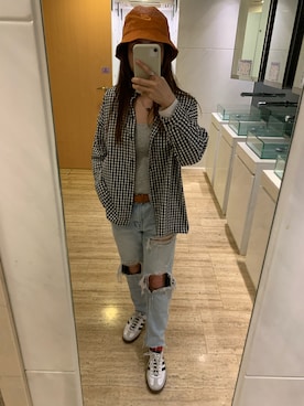 「H&M（エイチ・アンド・エム）のアイテム（トップス）」を使った、BelaLaさん（レディース・153cm）の春コーディネート