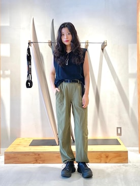 「ポリエステル」｜yuiさん（レディース・163cm）の夏コーディネート