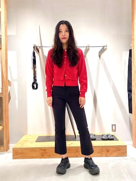 「Saturdays NYC（サタデーズ ニューヨークシティ ）のアイテム」を使った、yuiさん（レディース・163cm）の秋コーディネート