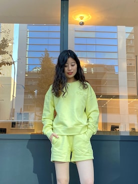 「Saturdays NYC（サタデーズ ニューヨークシティ ）のアイテム（スウェット）」を使った、yuiさん（レディース・163cm）の冬コーディネート
