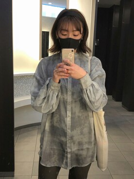 「GU（ジーユー）のアイテム（その他パンツ、グリーン系）」を使った、Ayamiさん（レディース・162cm）の秋コーディネート