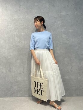 「NANO universe（ナノユニバース）のアイテム（スカート）」を使った、鈴ゆりかさん（レディース・157cm）の秋コーディネート