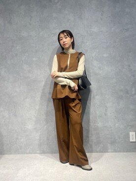 鈴ゆりかさん（レディース・157cm）の秋コーディネート