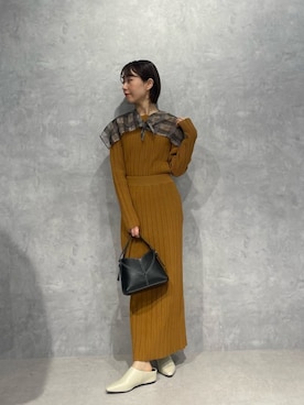 鈴ゆりかさん（レディース・157cm）の冬コーディネート