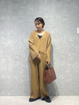 「アイテム（カーディガン/ボレロ）」を使った、鈴ゆりかさん（レディース・157cm）の夏コーディネート