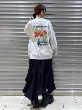 「PBLIM（ページボーイリム）のアイテム」を使った、mizukiさん（レディース・157cm）の冬コーディネート