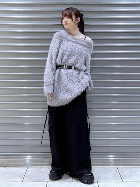 「PAGEBOY（ページボーイ）のアイテム（パンツ）」を使った、mizukiさん（レディース・157cm）の冬コーディネート