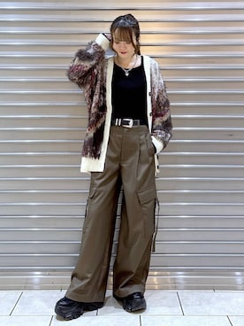 「PAGEBOY（ページボーイ）のアイテム（Tシャツ/カットソー）」を使った、mizukiさん（レディース・157cm）の秋コーディネート