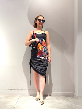 「リゾートスタイル」｜Desigual長島 STAFFさん（レディース・155cm）の夏コーディネート