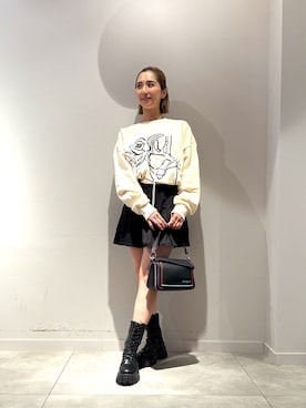 「トレーナー」｜Desigual長島 STAFFさん（レディース・155cm）の秋コーディネート