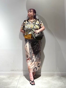 「Desigual（デシグアル）のアイテム」を使った、Desigual長島 STAFFさん（レディース・153cm）の夏コーディネート