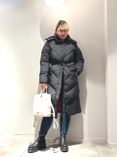 セール】COPENHAGUE パッド入りロングオーバーコート（ダウン