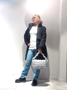 「アイテム（トレンチコート）」を使った、Desigual長島 STAFFさん（レディース・168cm）の秋コーディネート