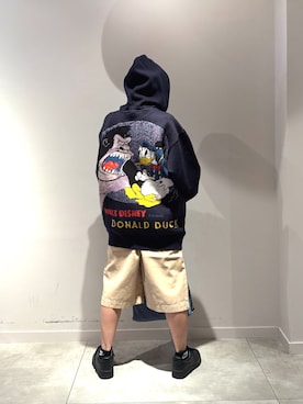 「disney」｜Desigual長島 STAFFさん（レディース・155cm）の秋コーディネート