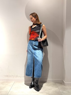 「Desigual（デシグアル）のアイテム」を使った、Desigual長島 STAFFさん（レディース・155cm）の春コーディネート