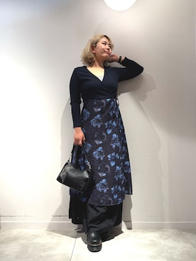 Desigual長島 STAFFさん（レディース・168cm）の秋コーディネート