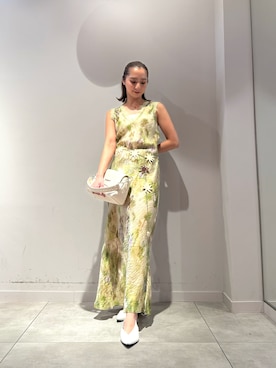 「Desigual（デシグアル）のFANATSIA SUNS ベルト（ベルト、ブラック系）」を使った、Desigual長島 STAFFさん（レディース・155cm）の春コーディネート