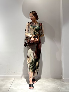 「Desigual（デシグアル）のアイテム」を使った、Desigual長島 STAFFさん（レディース・155cm）の夏コーディネート