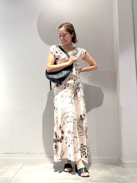 「Desigual（デシグアル）のアイテム」を使った、Desigual長島 STAFFさん（レディース・155cm）の夏コーディネート