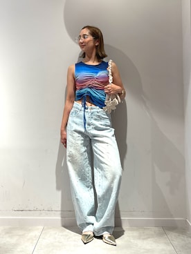 「海」｜Desigual長島 STAFFさん（レディース・155cm）の夏コーディネート