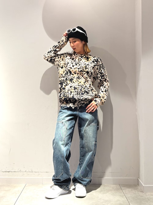 Desigual デシグアル レオパード ニット 黒 セーター XL 大きい 【公式