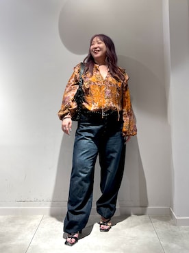 「Desigual（デシグアル）のアイテム」を使った、Desigual長島 STAFFさん（レディース・153cm）の夏コーディネート