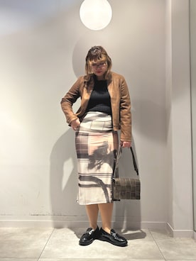 「Desigual（デシグアル）のアイテム」を使った、Desigual長島 STAFFさん（レディース・168cm）の春コーディネート