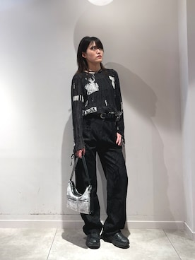 「Desigual（デシグアル）のアイテム（トップス）」を使った、Desigual長島 STAFFさん（レディース・162cm）の秋コーディネート