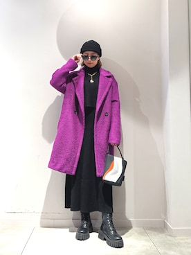 「アイテム（ワンピース/ドレス）」を使った、Desigual長島 STAFFさん（レディース・155cm）の秋コーディネート