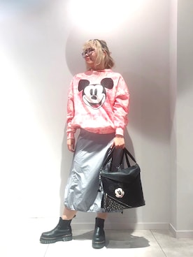 「アイテム（バックパック/リュック）」を使った、Desigual長島 STAFFさん（レディース・168cm）の秋コーディネート